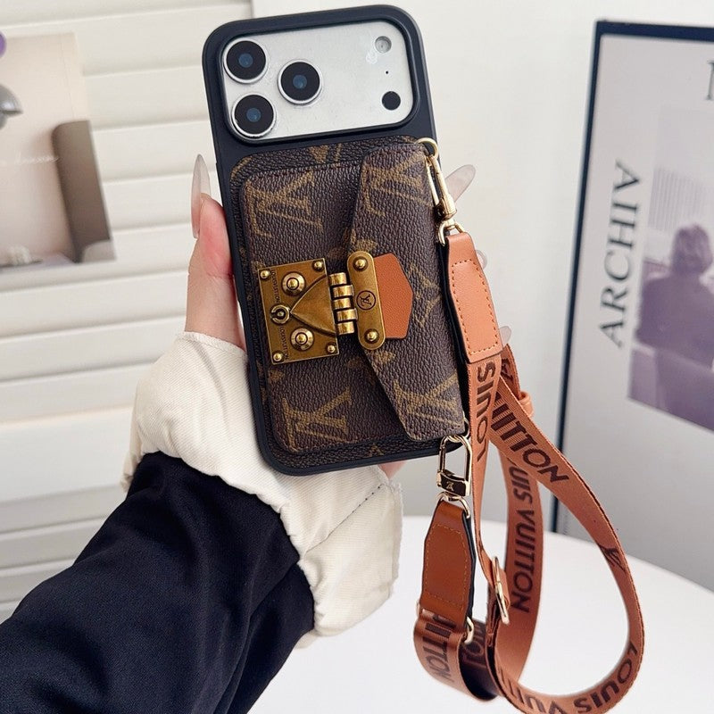 Lou Crossbody Card Bag Lock iPhone Case