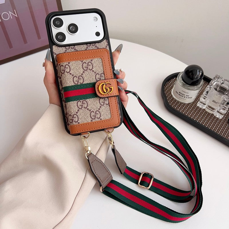 GG Louis Card Crossbody iPhone 17 Case