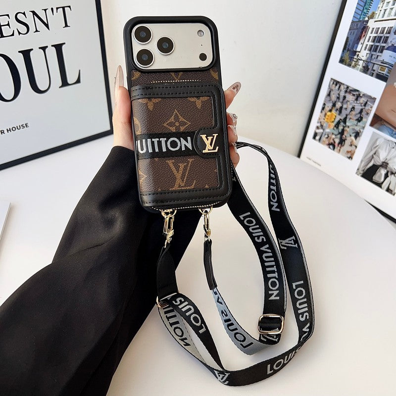 Louis GG Card Crossbody iPhone 17 Case