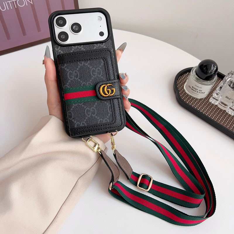GG Louis Card Crossbody iPhone 17 Case