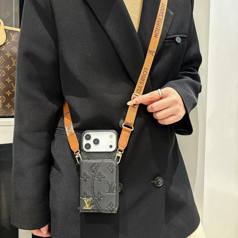 Lou Five Color Crossbody Card Bag iPhone Case