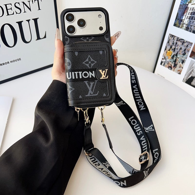 Louis GG Card Crossbody iPhone 17 Case
