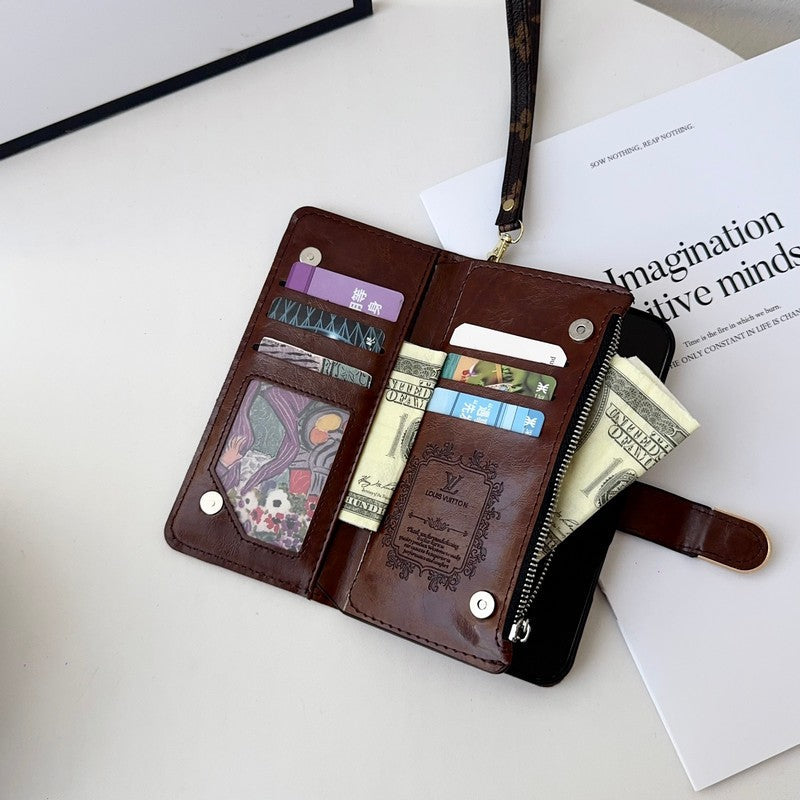 Lou Color Side Bag Leather Chain iPhone Case