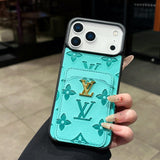 Lou Color Card Bag Leather iPhone Case