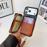 Louis GG Card Crossbody iPhone 17 Case
