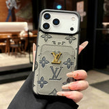 Lou Color Card Bag Leather iPhone Case