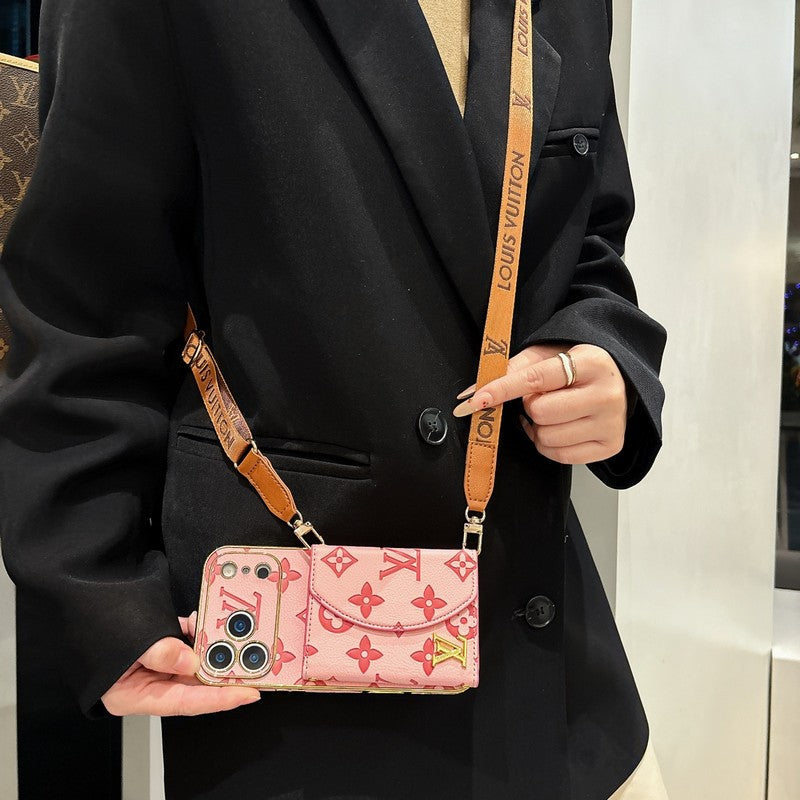 Lou Color Crossbody Card Bag iPhone Case