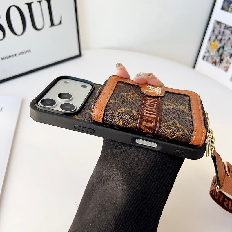 Louis GG Card Crossbody iPhone 17 Case