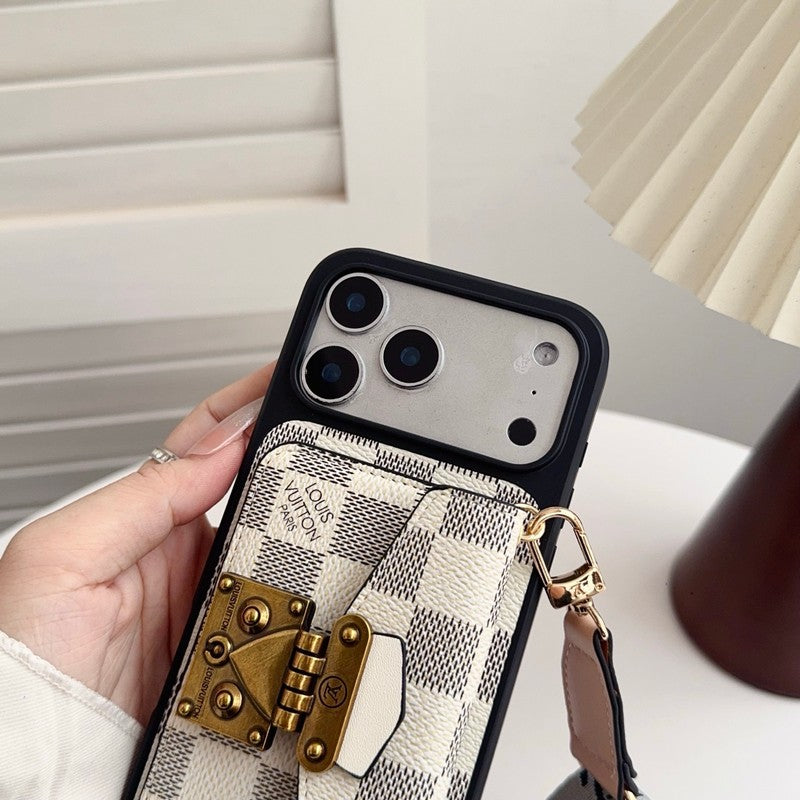 Lou Crossbody Card Bag Lock iPhone Case