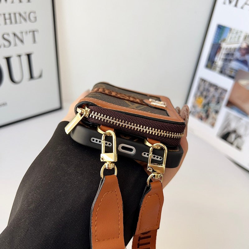 Louis GG Card Crossbody iPhone 17 Case