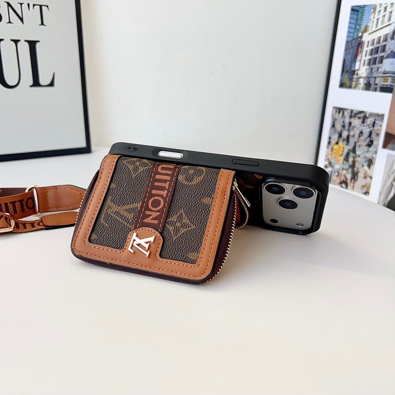 Louis GG Card Crossbody iPhone 17 Case